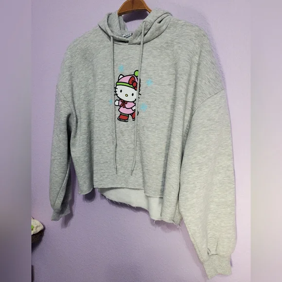 Aeropostale Gray Hello Kitty Hoodie LG To XXL - Picture 6 of 7